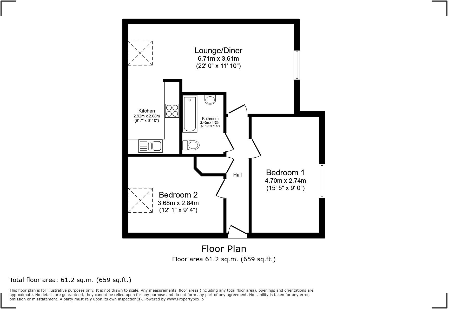Worth Park Avenue, Crawley, West Sussex floorplan