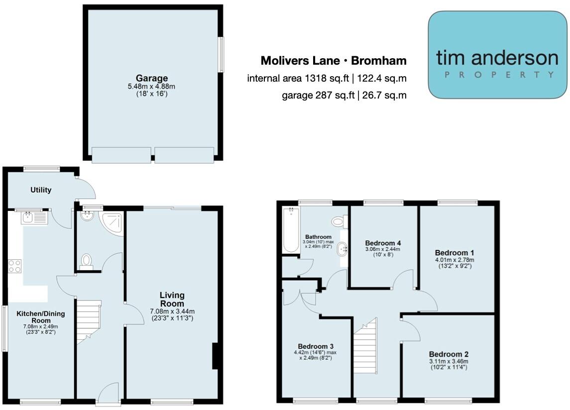 Molivers Lane | Bromham | Beds | MK43 | lovely position floorplan
