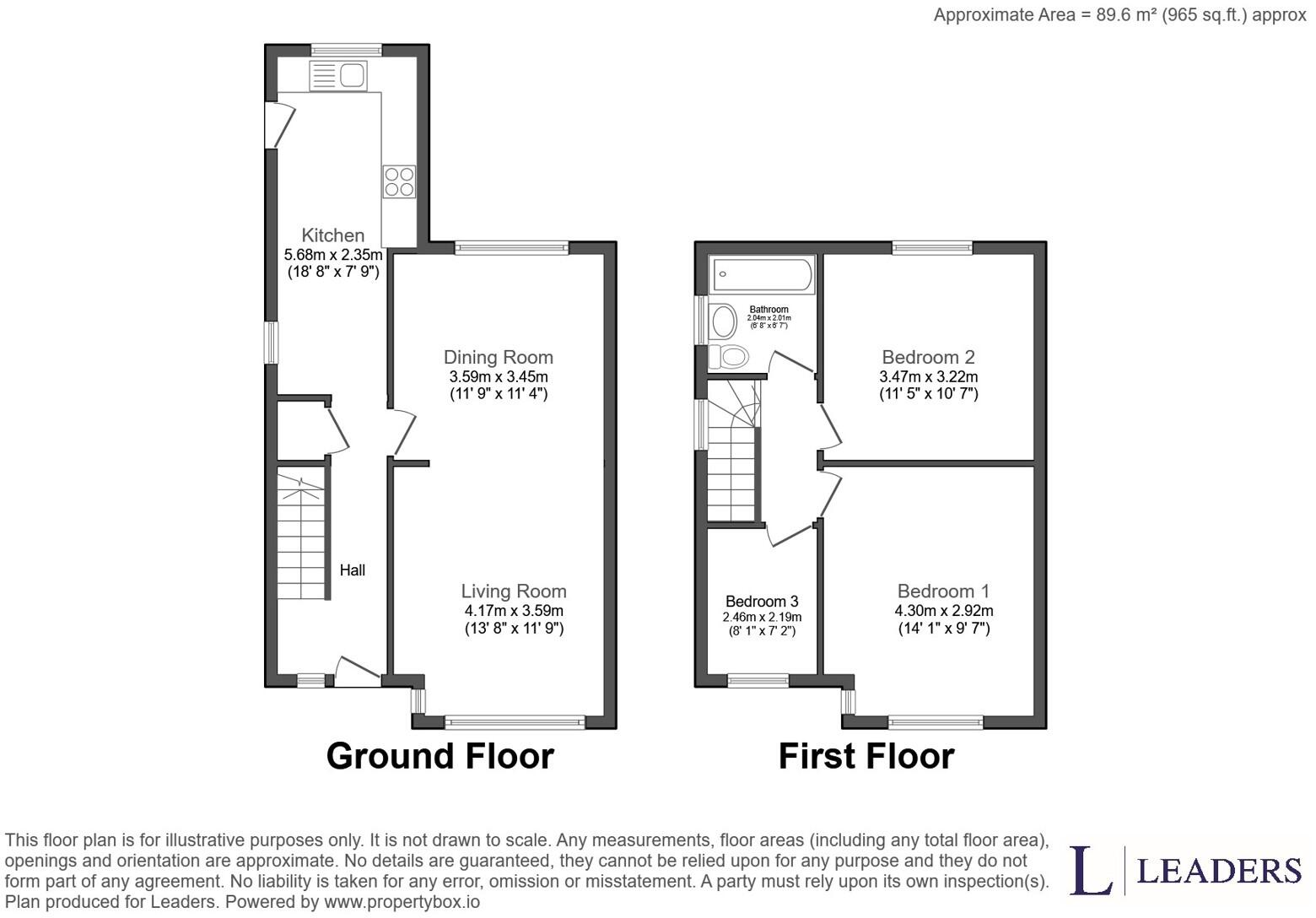 Fieldton Road, L11 floorplan