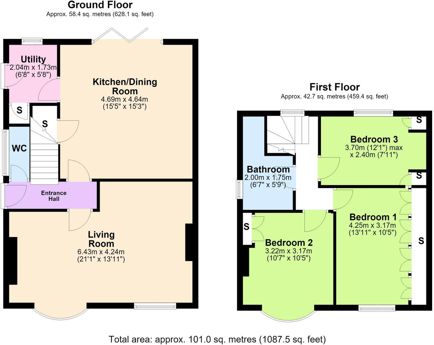 Hillside Avenue, Kettering, NN15 floorplan