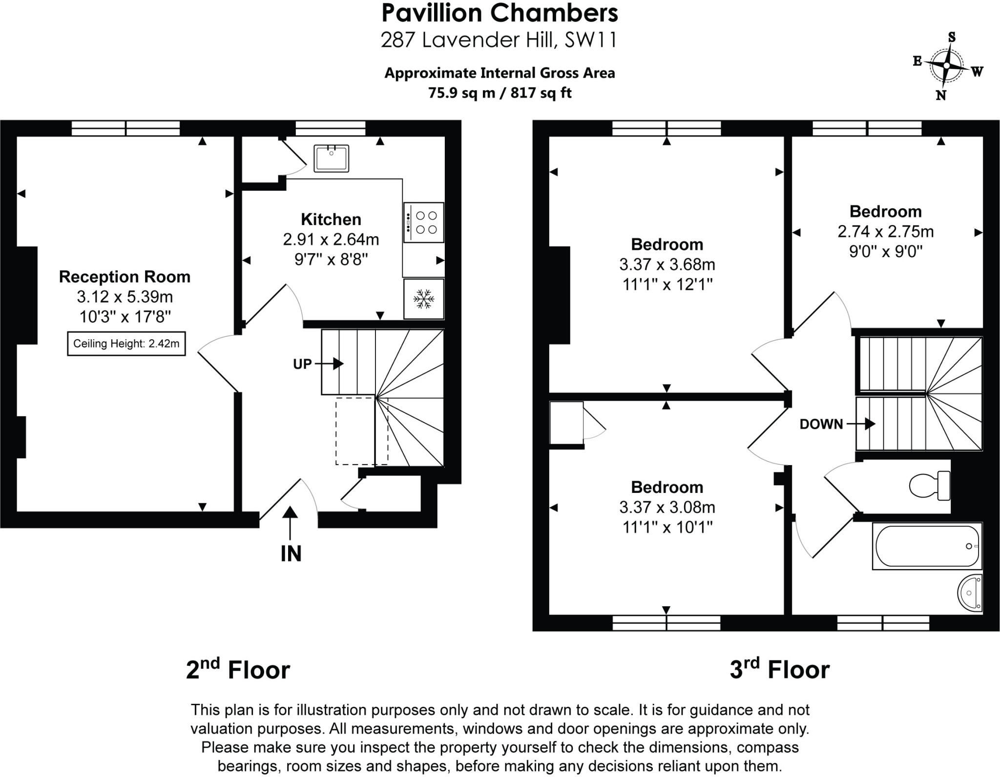 Pavillion Chambers, Clapham Junction  floorplan