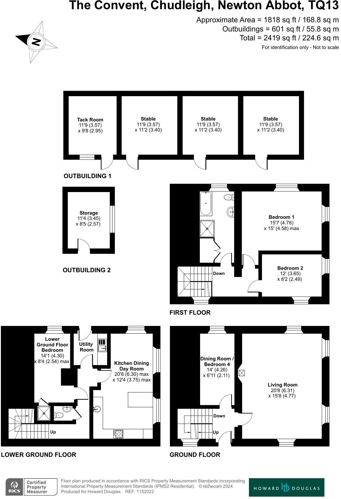 Heathfieldlake Hill, Chudleigh  floorplan
