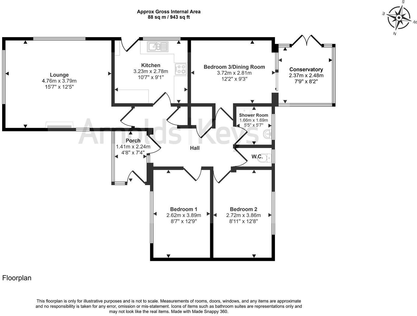 Abbey Park, Beeston Regis, Sheringham floorplan
