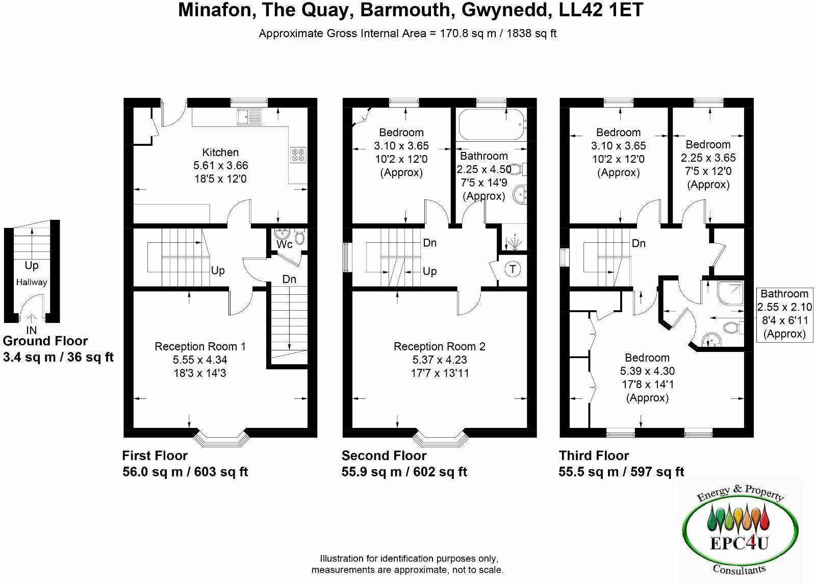 Minafon, The Quay, Barmouth, LL42 1ET floorplan