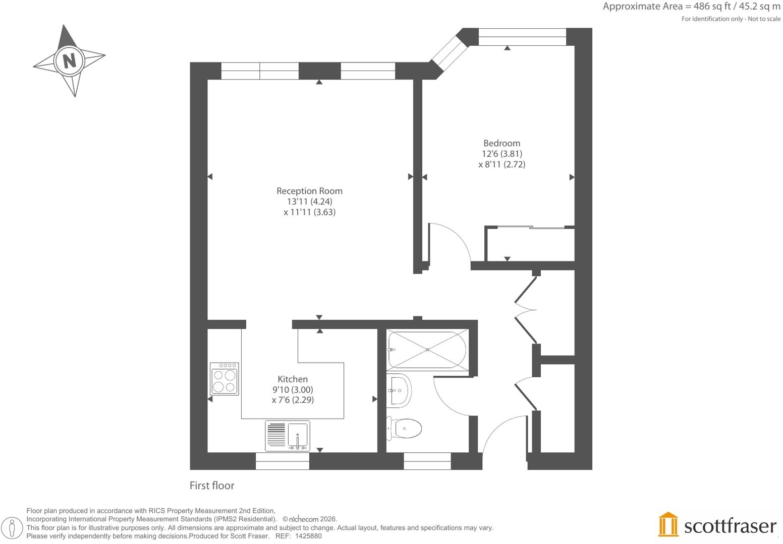 Gloucester Green, Central Oxford floorplan