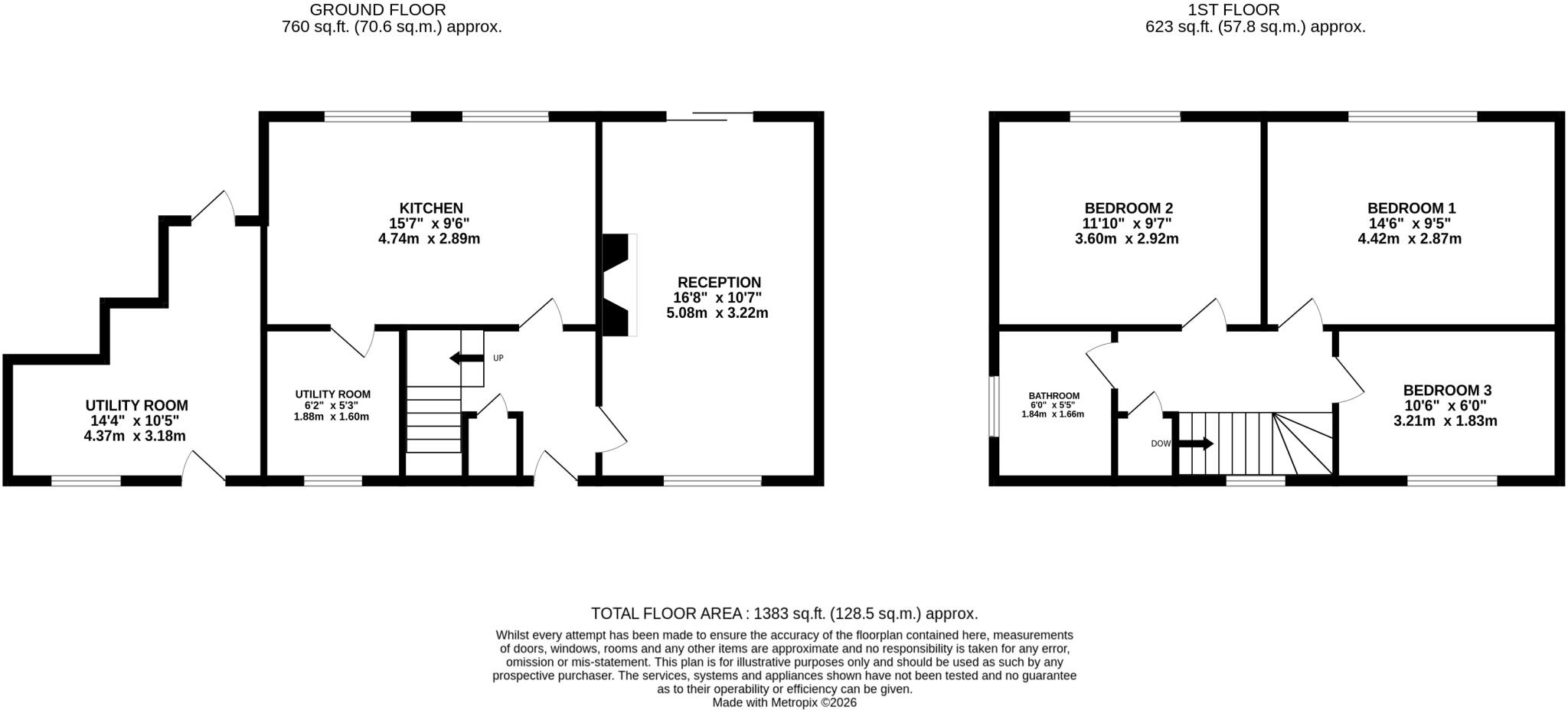 Yoden Road, Peterlee, SR8 floorplan