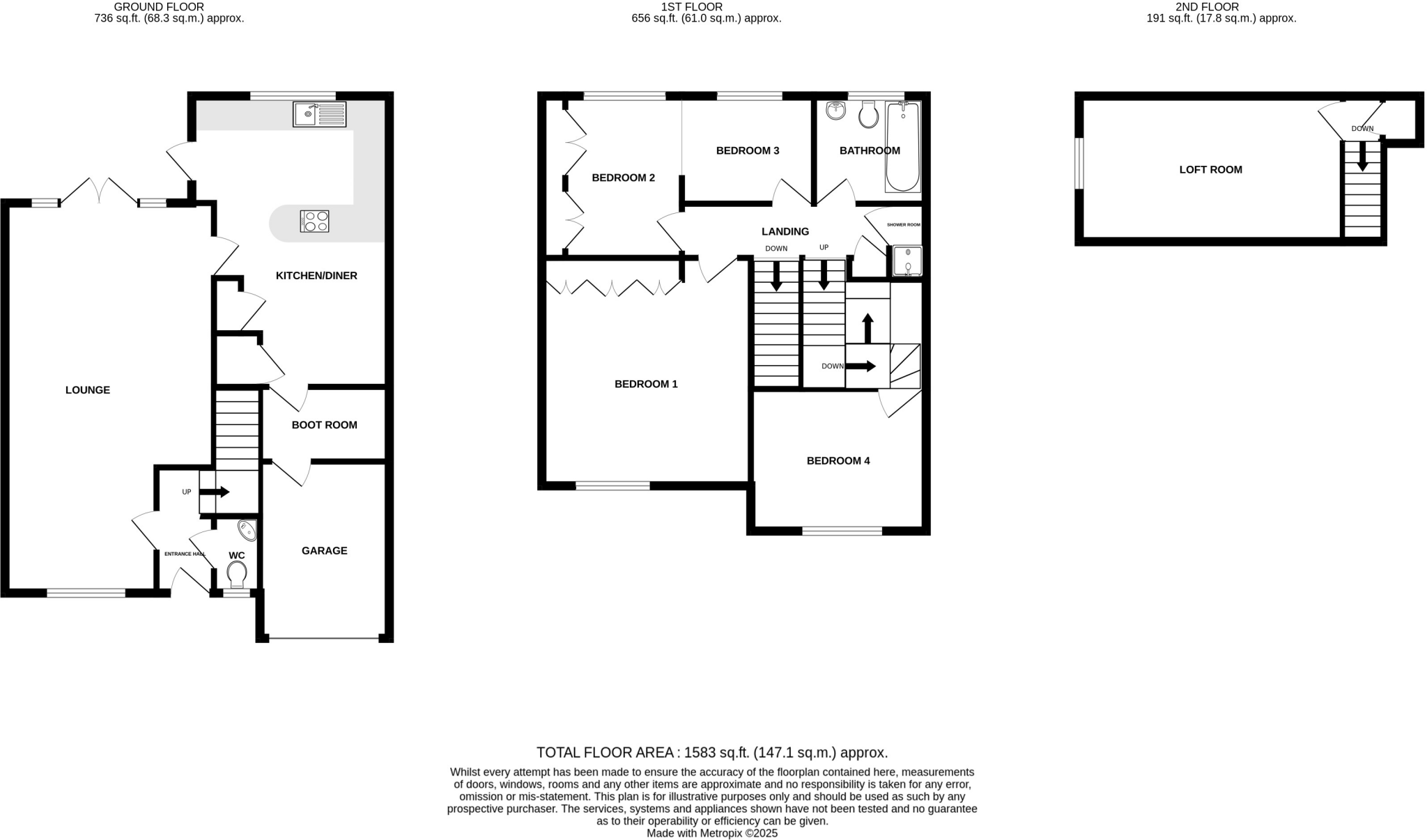 Hall Road, Tiptree floorplan