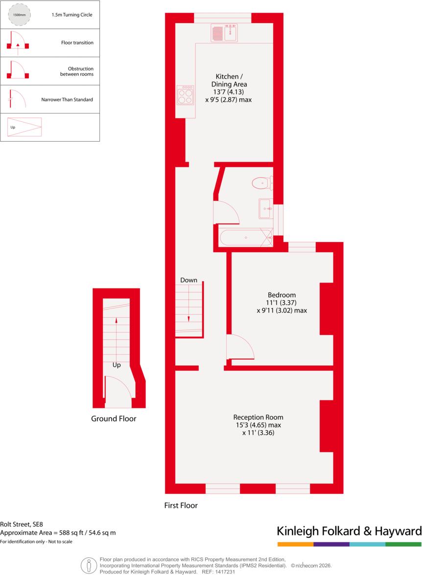 Rolt Street, Deptford, London, SE8 floorplan