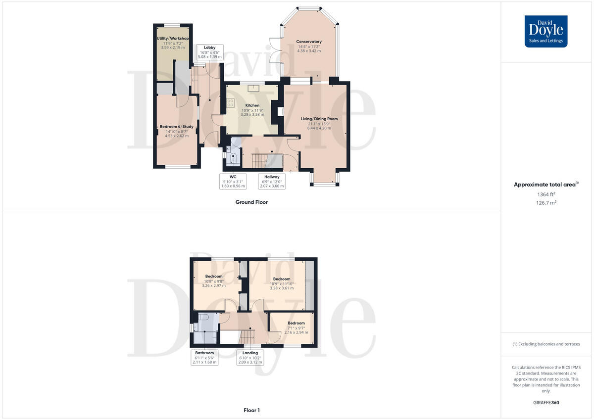 Lindlings, Hemel Hempstead, HP1 floorplan