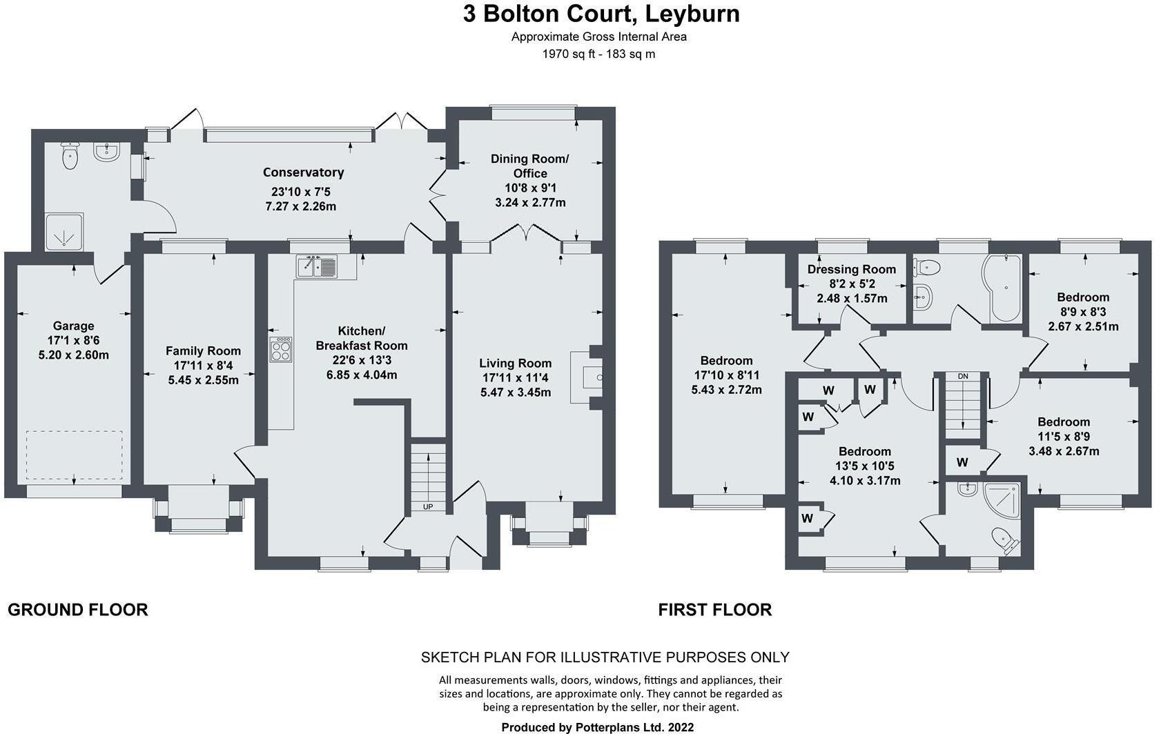3 Bolton Court, Leyburn DL8 5HS floorplan