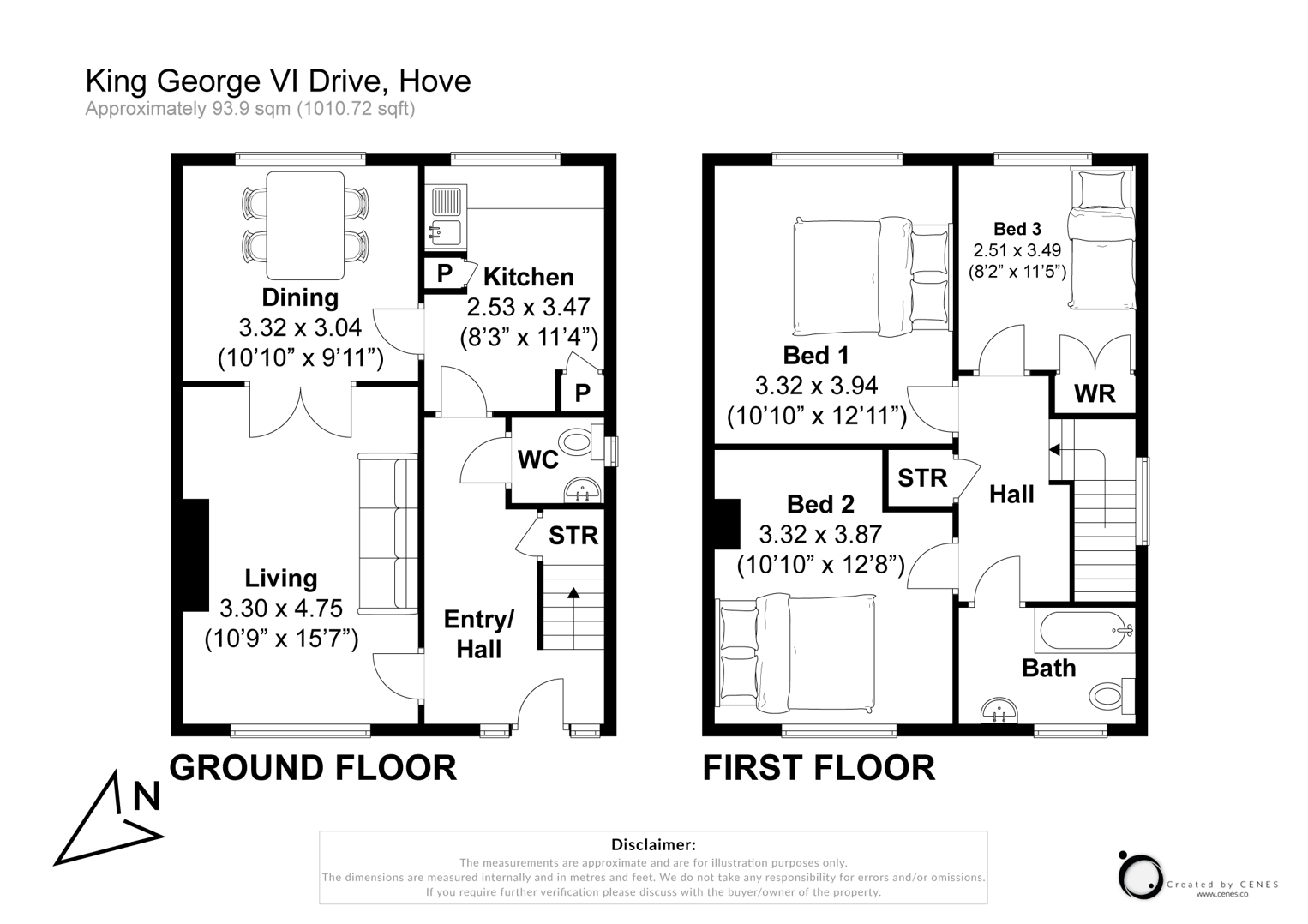 King George Vi Drive, Hove floorplan