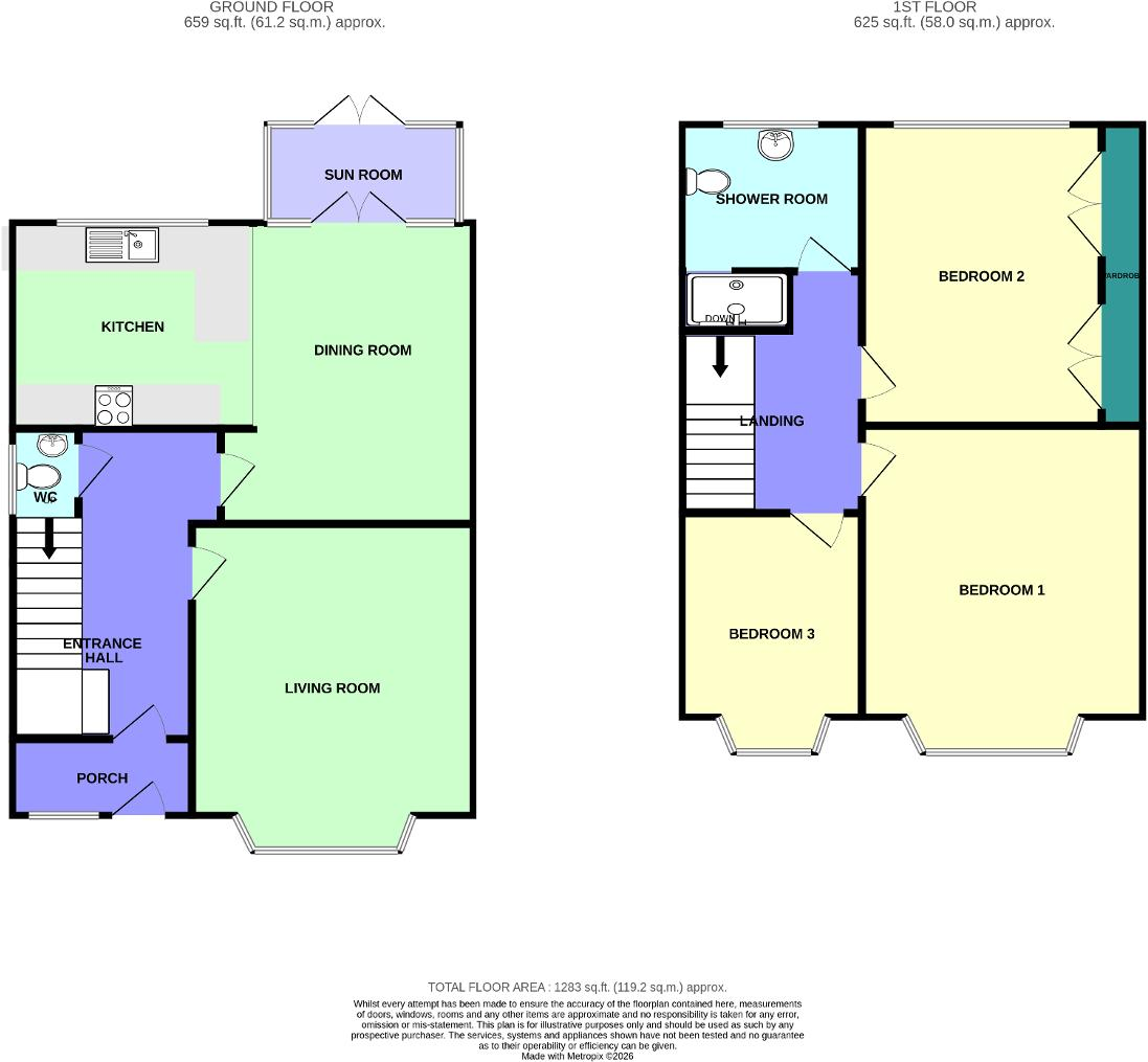 Griffiths Drive, Southport, Merseyside, PR9 7DP floorplan