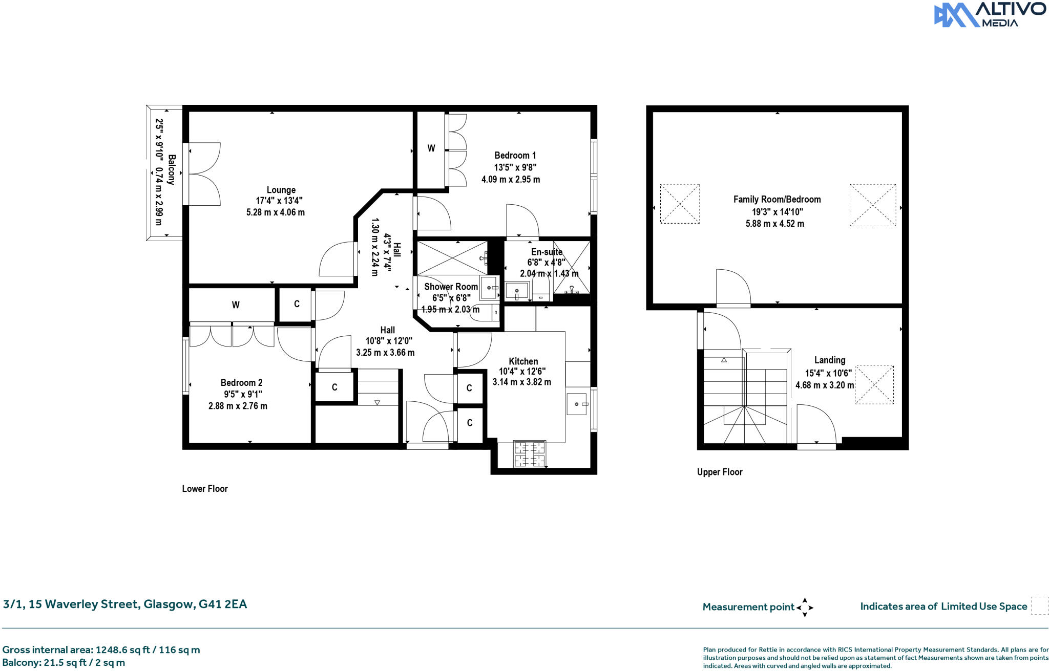 Waverley Street, Shawlands, Glasgow floorplan