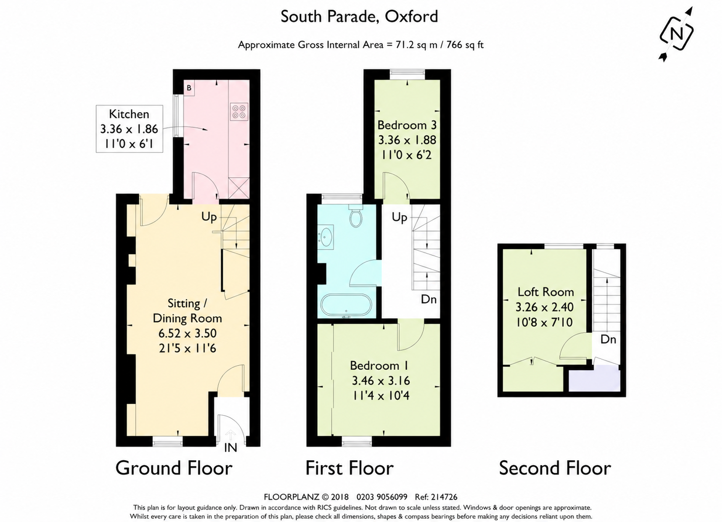 South Parade, Oxford, OX2 floorplan