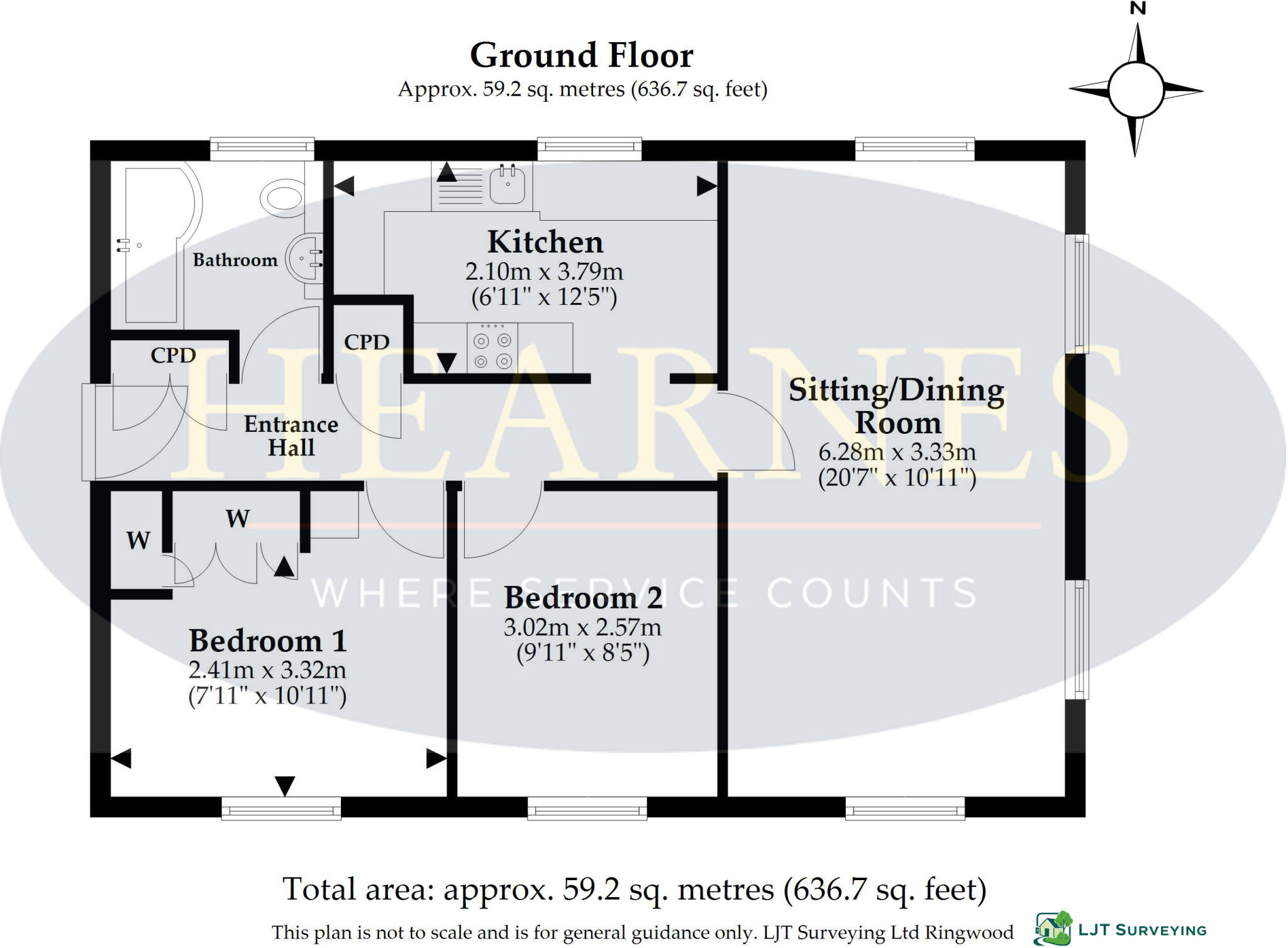 St Catherines Court, 36 Leigh Road, Wimborne, BH21 1AF floorplan