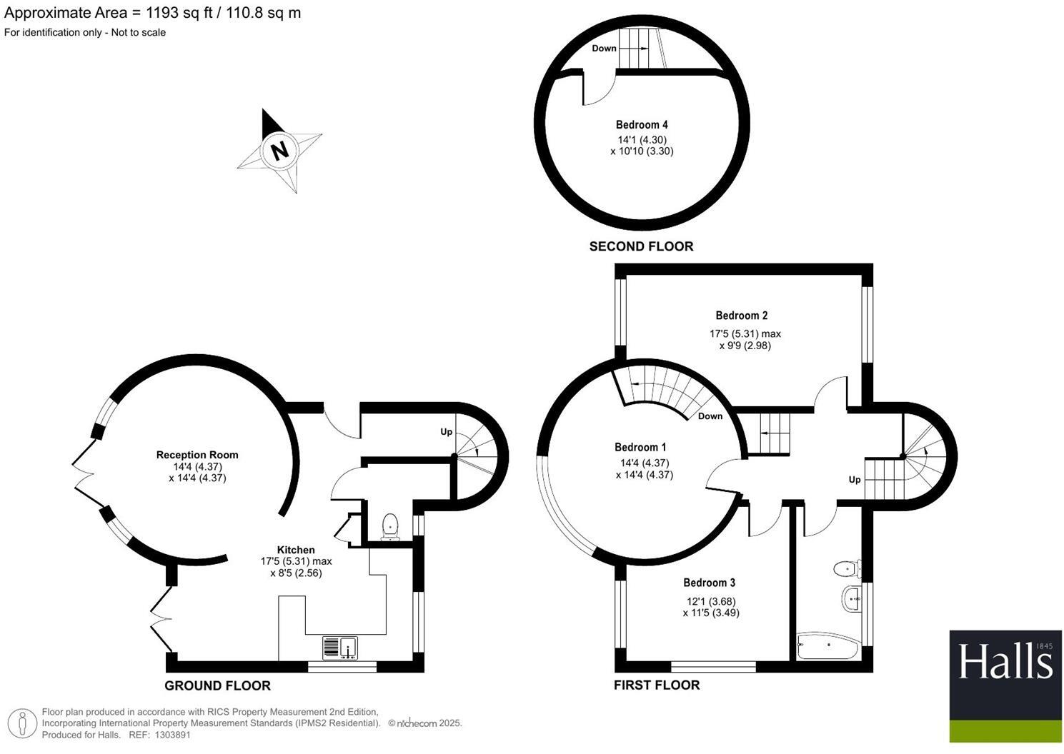 5 Bells Court, Bishops Castle floorplan