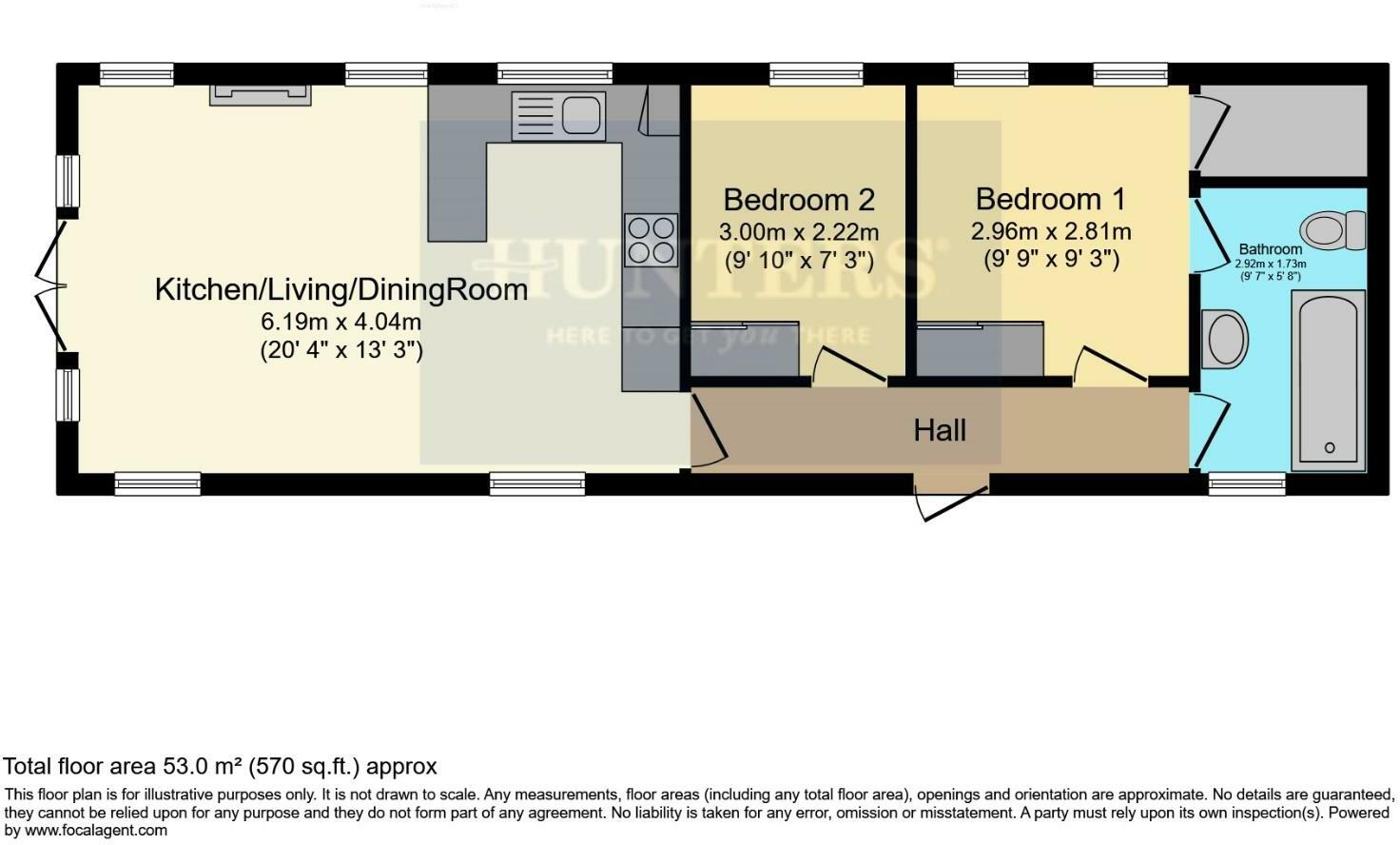 Hull Road, Wilberfoss, York, YO41 5PF floorplan