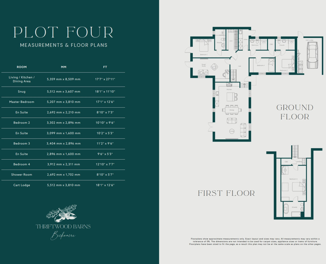 Thriftwood Barns, Bicknarce, CM3 floorplan