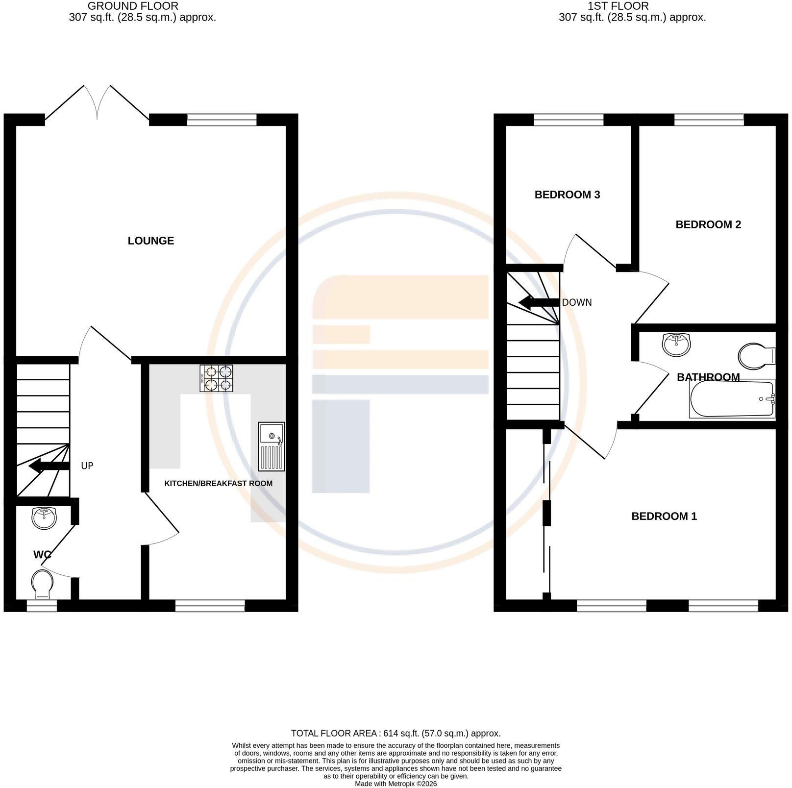 Grenadier Close, Bedford, MK41 floorplan