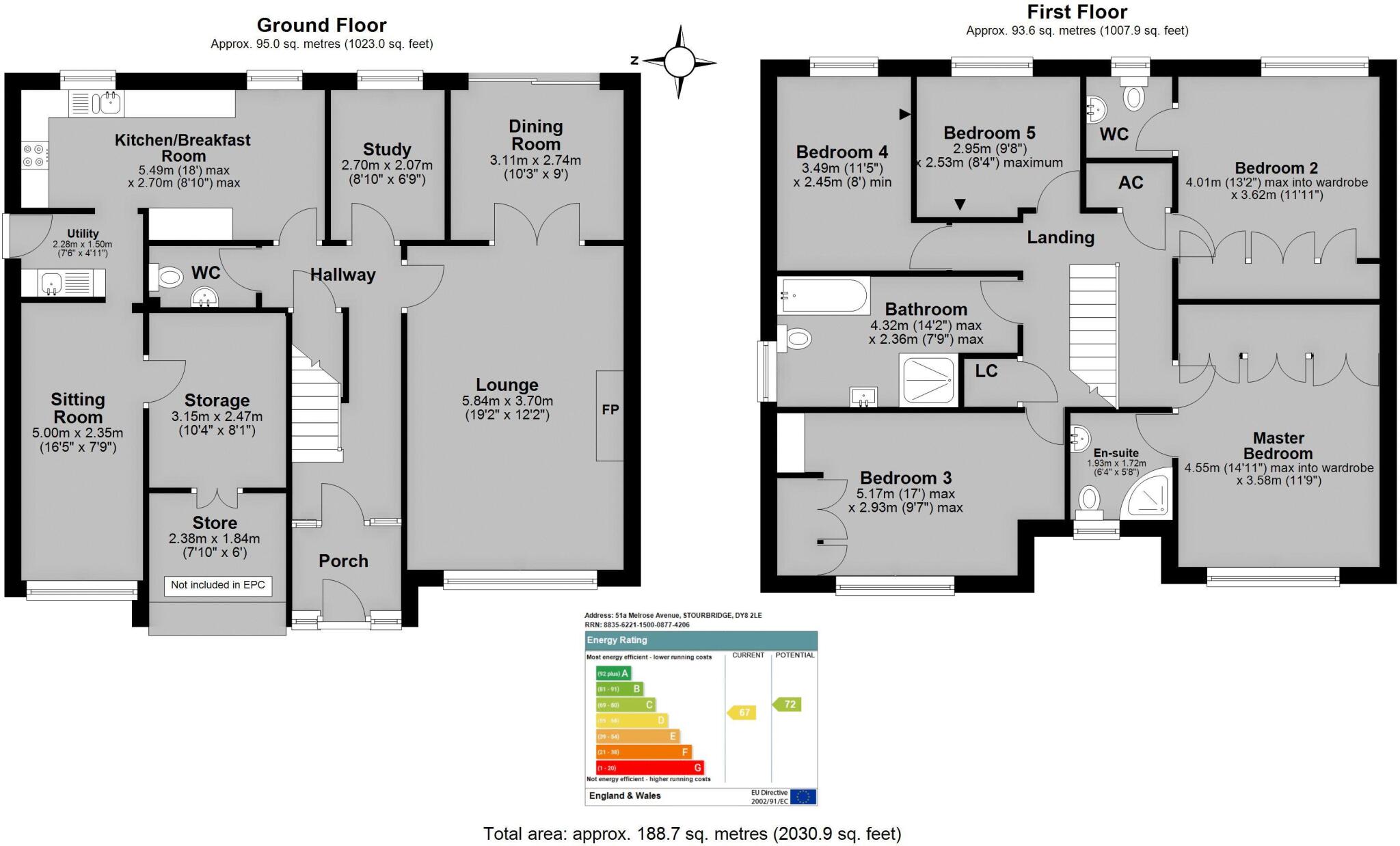 Melrose Avenue, Stourbridge floorplan