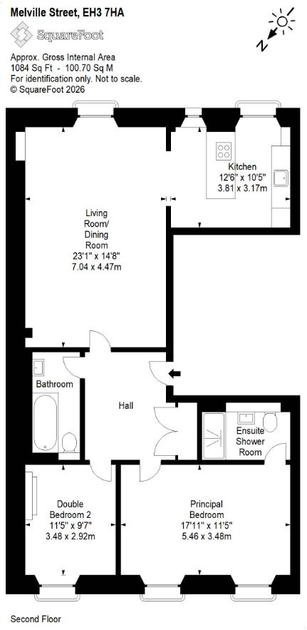 Melville Street, Edinburgh floorplan