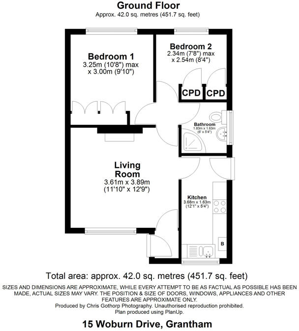 Woburn Drive, Grantham, Lincolnshire, NG31 9UE floorplan