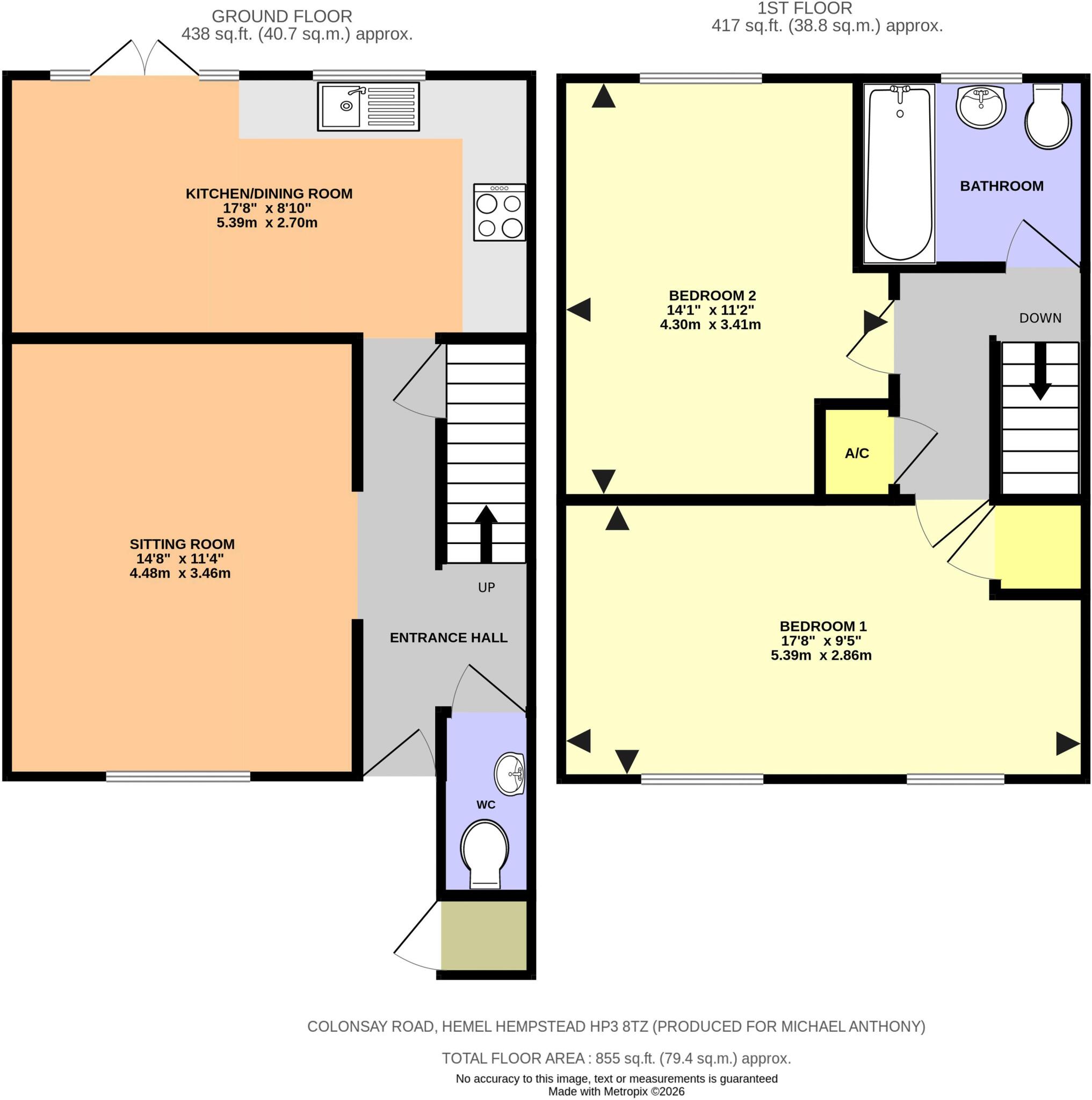 Colonsay, Hemel Hempstead floorplan