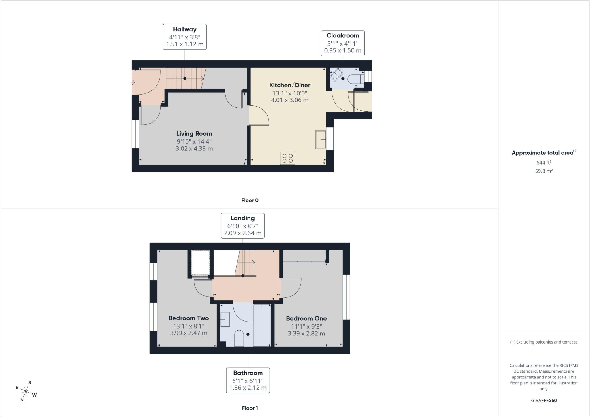 Tunbridge Way, Singleton, Ashford, TN23 floorplan