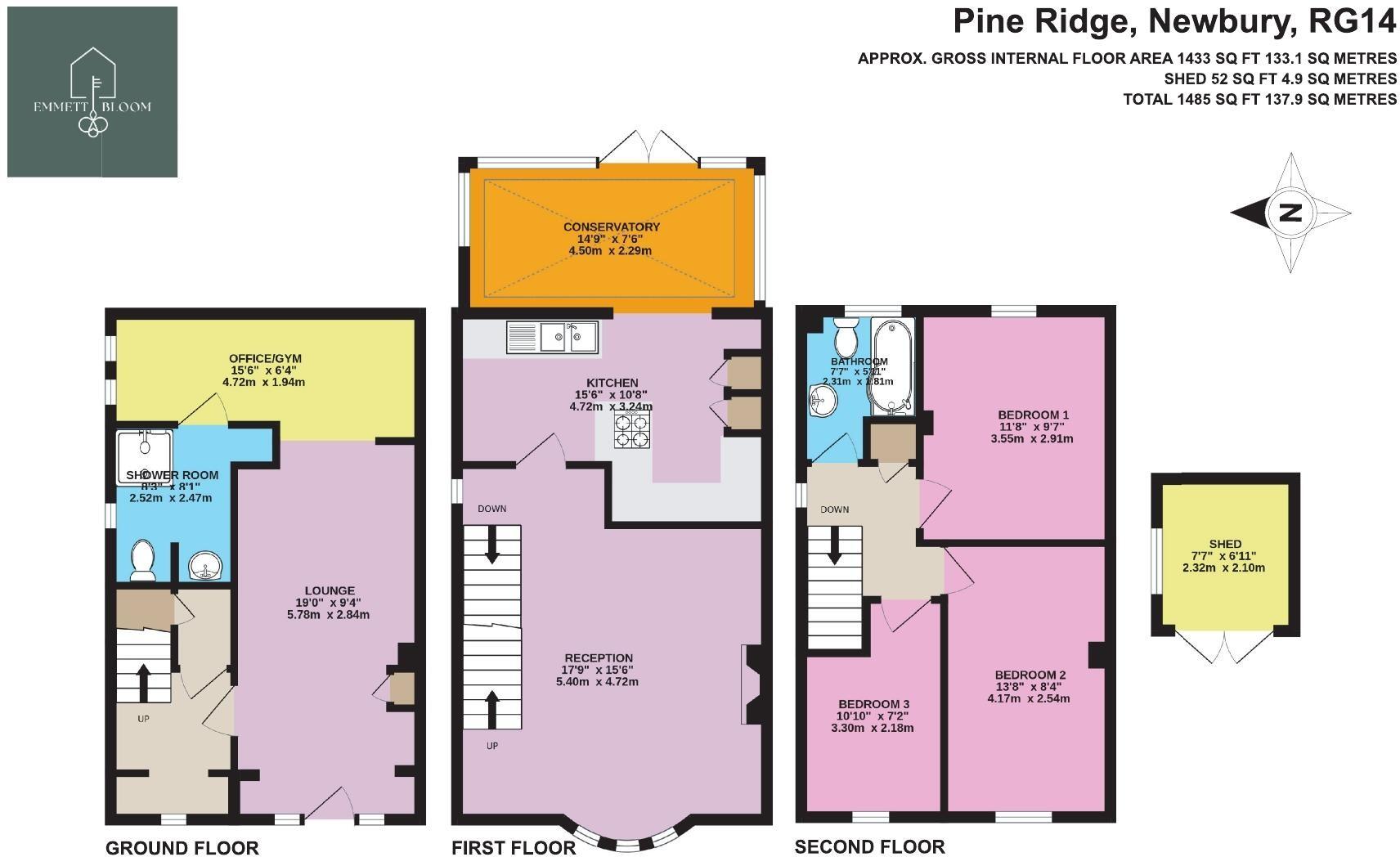 Pine Ridge, Newbury, Berkshire floorplan