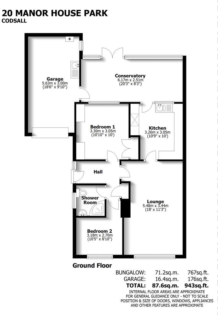 20 Manor House Park, Codsall, Wolverhampton, WV8 1ES floorplan