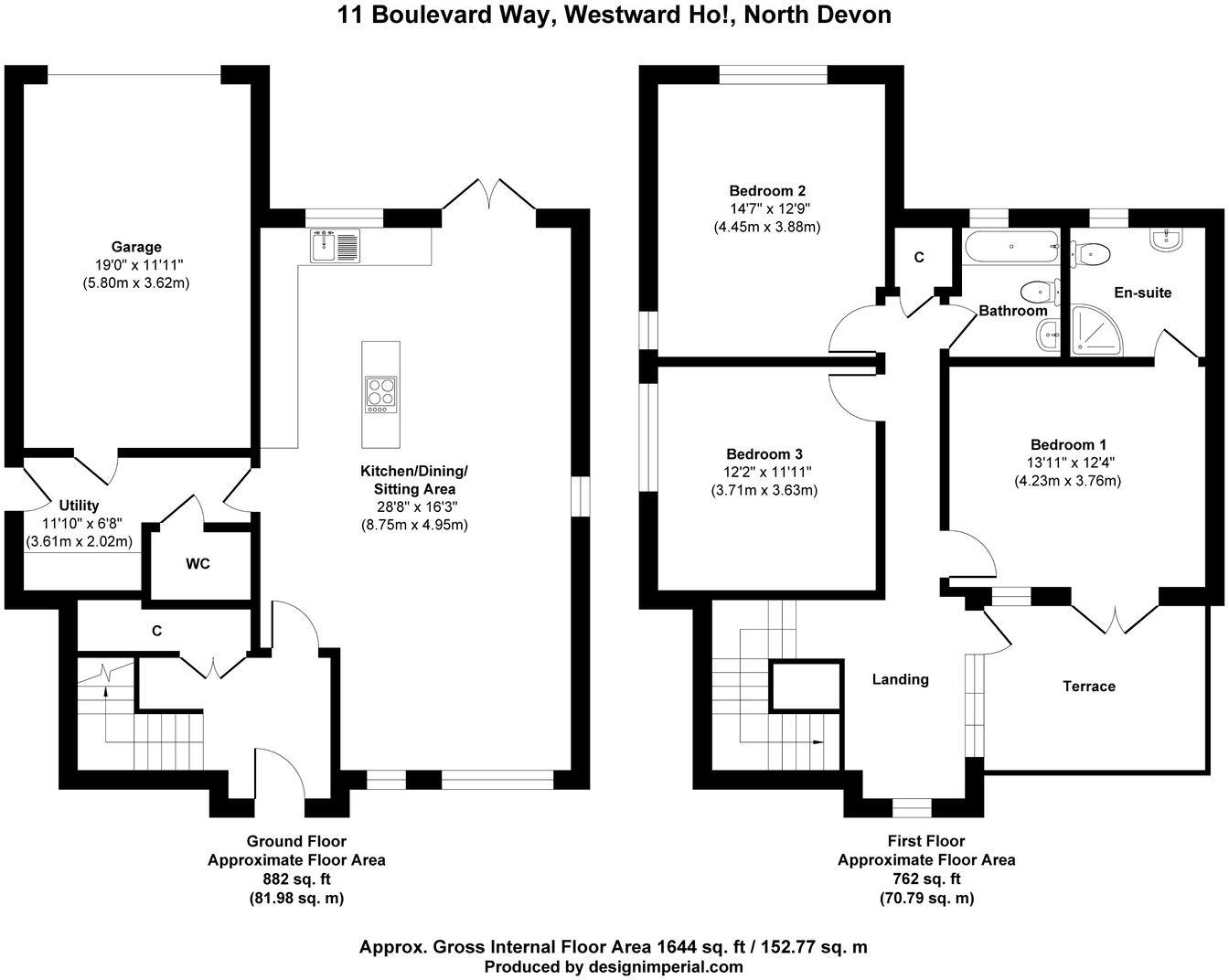 11, Boulevard Way, Westward Ho! North Devon floorplan