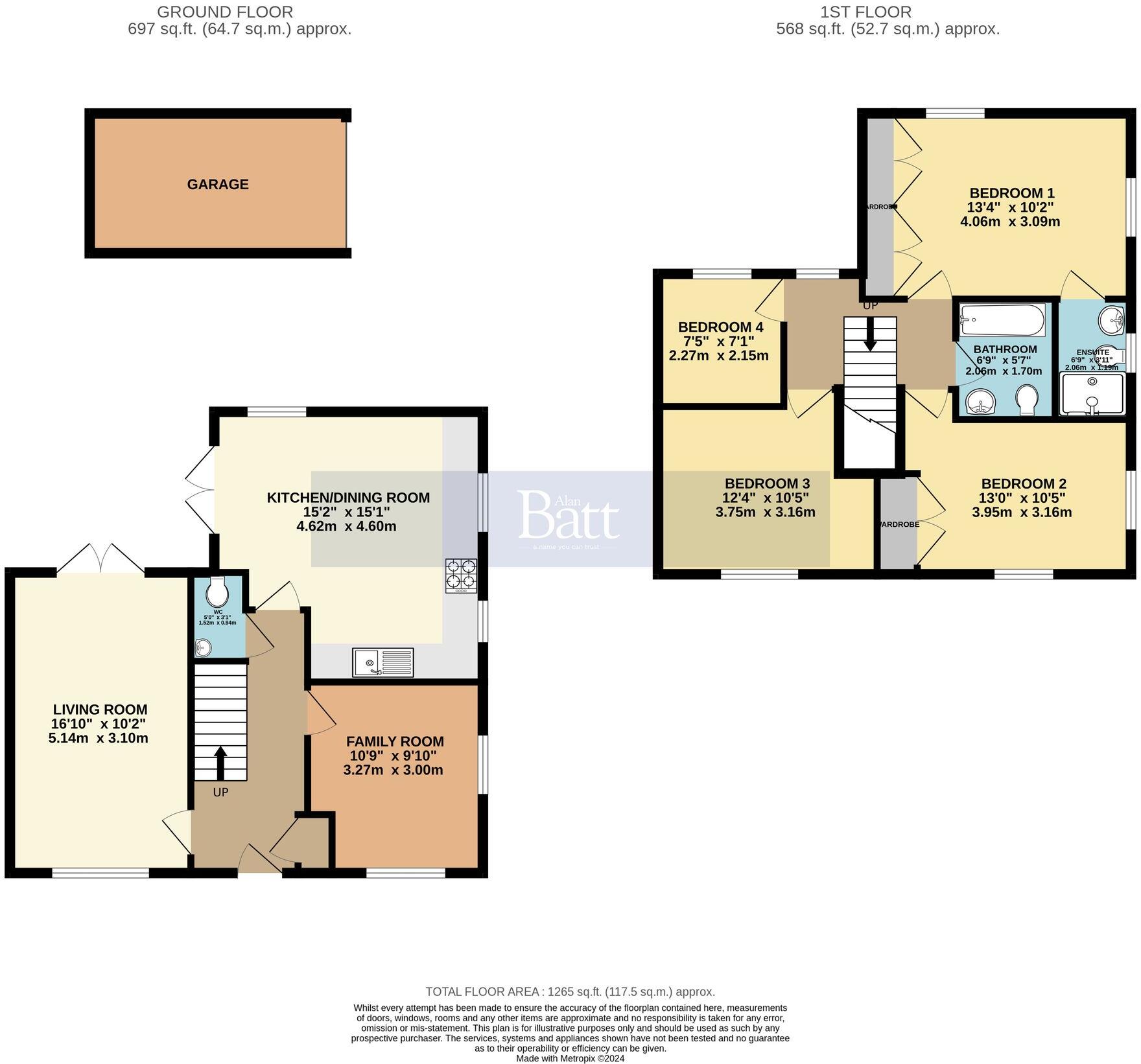Gullick Fold, Ince, WN2 floorplan