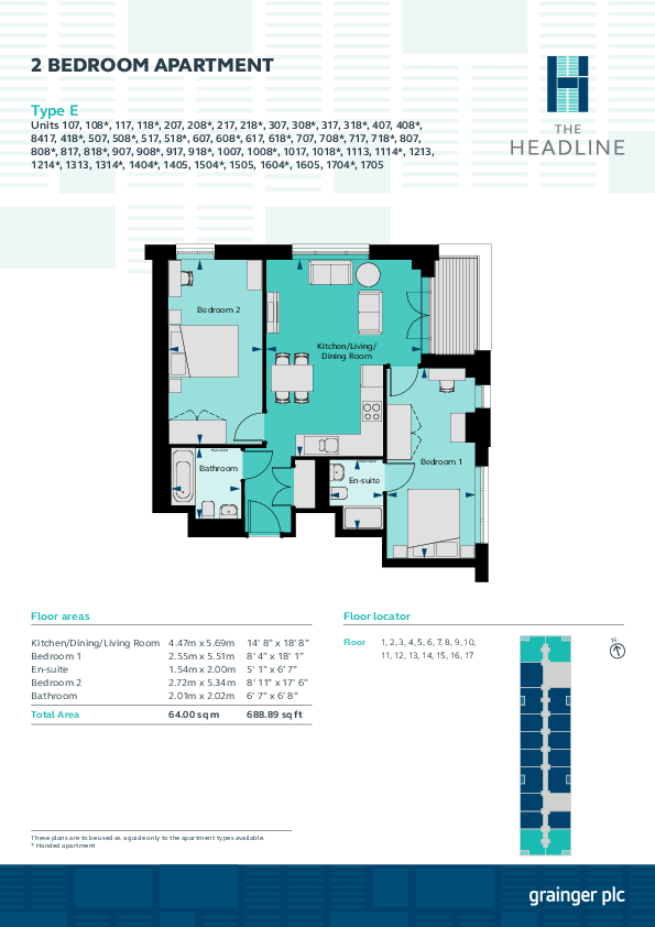 The Headline, Leeds Leeds LS1 floorplan