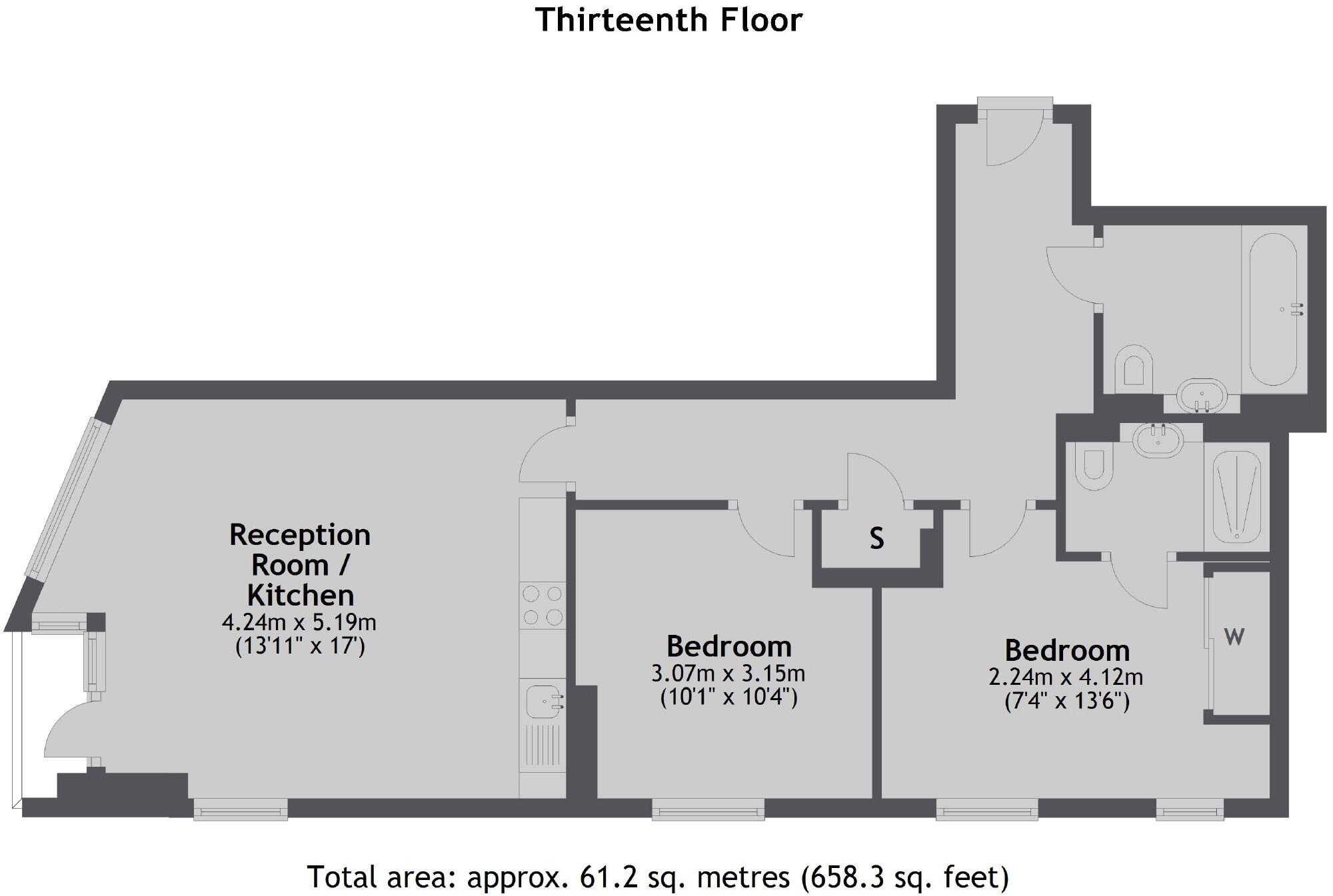 Black Prince Road, Kennington floorplan