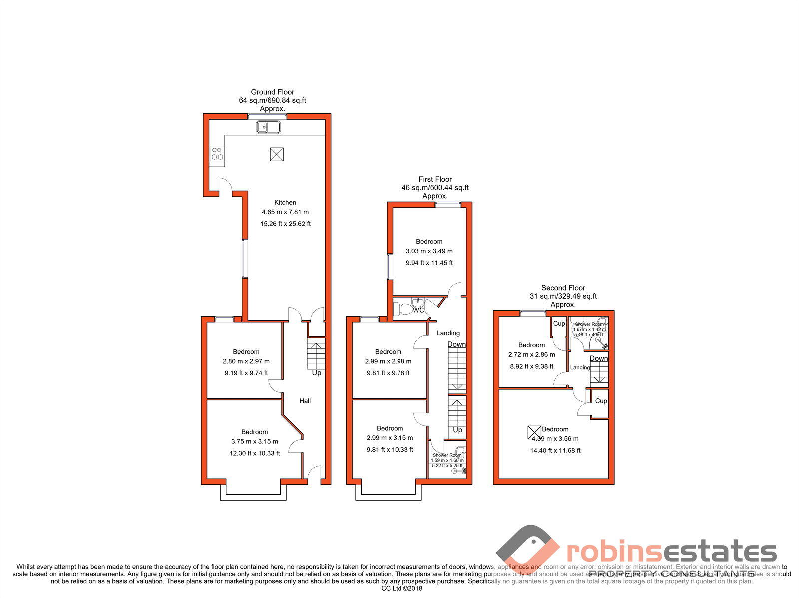Derby Grove, Nottingham, NG7 floorplan
