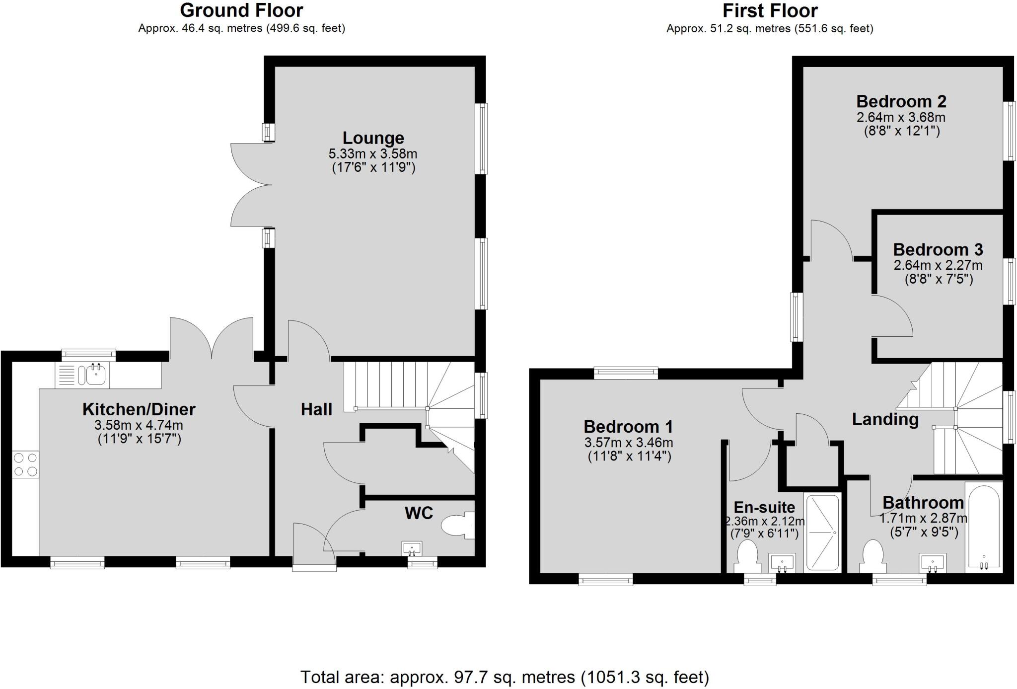 Kirk Road, Branston floorplan
