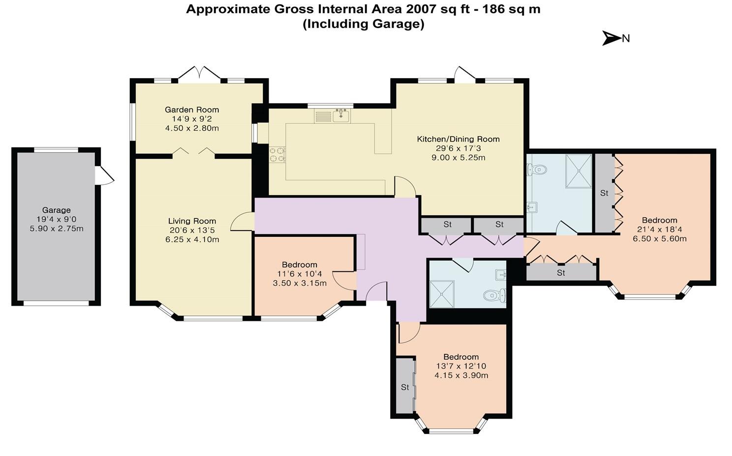 Knowle Close, Caversham Heights, Reading floorplan