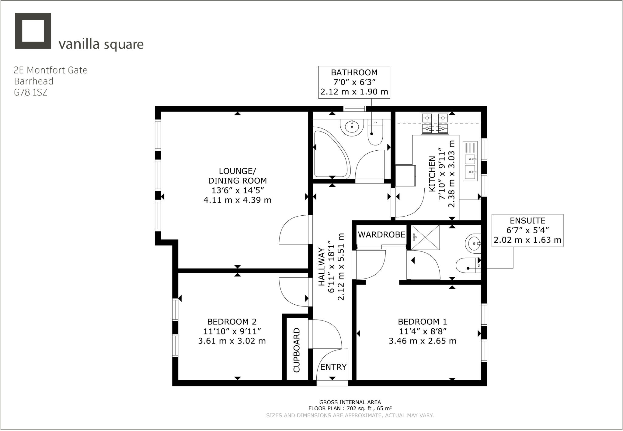 Montfort Gate, Barrhead floorplan