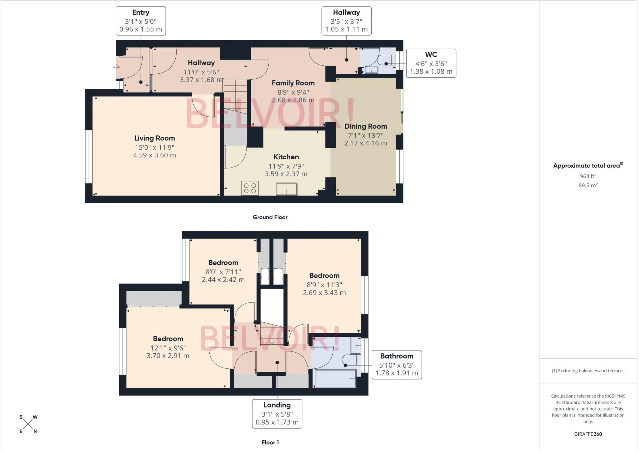 Byron Close, Popley, Basingstoke, RG24 floorplan