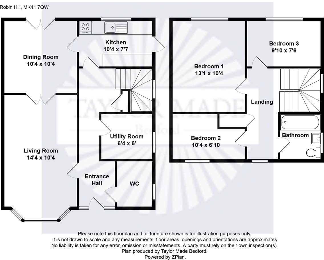 Robin Hill, Bedford floorplan