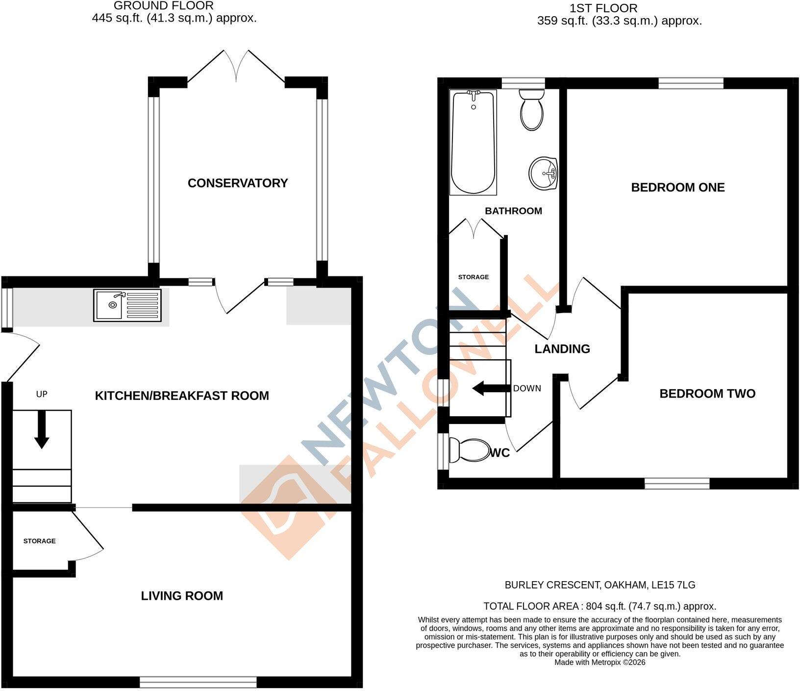 Burley Crescent, Oakham, LE15 floorplan