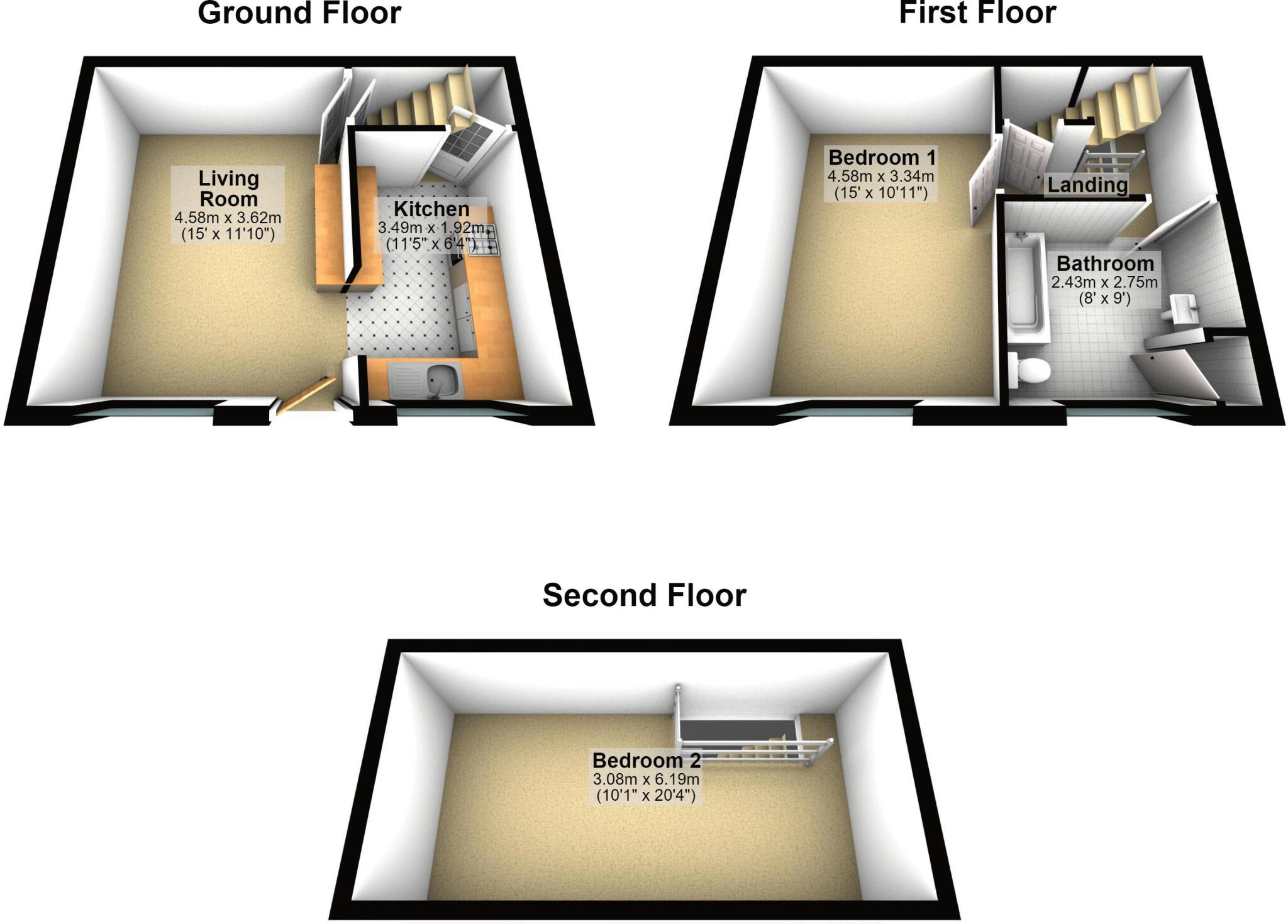 Catherine Street, Elland floorplan