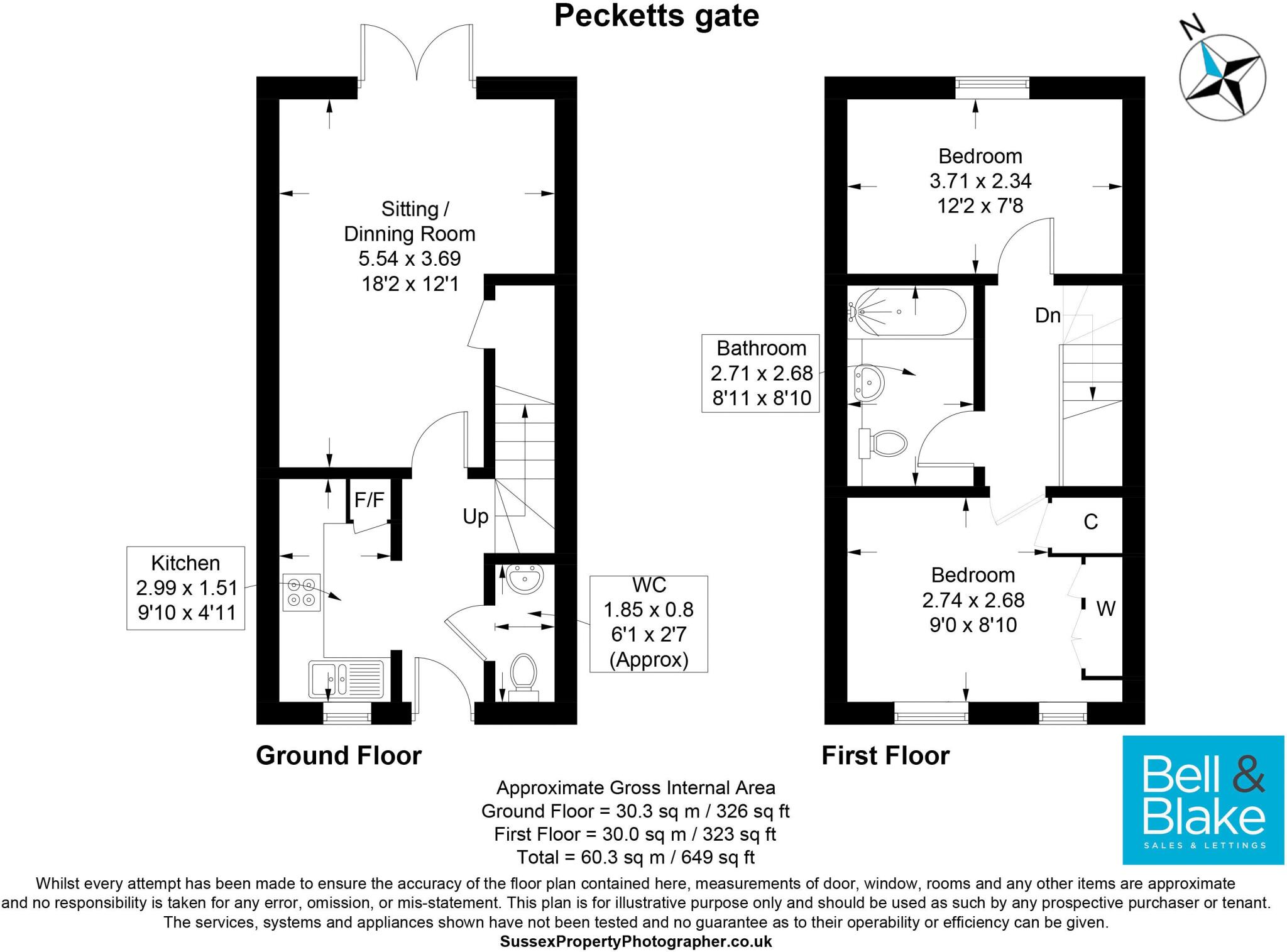 Pecketts Gate, Chichester floorplan