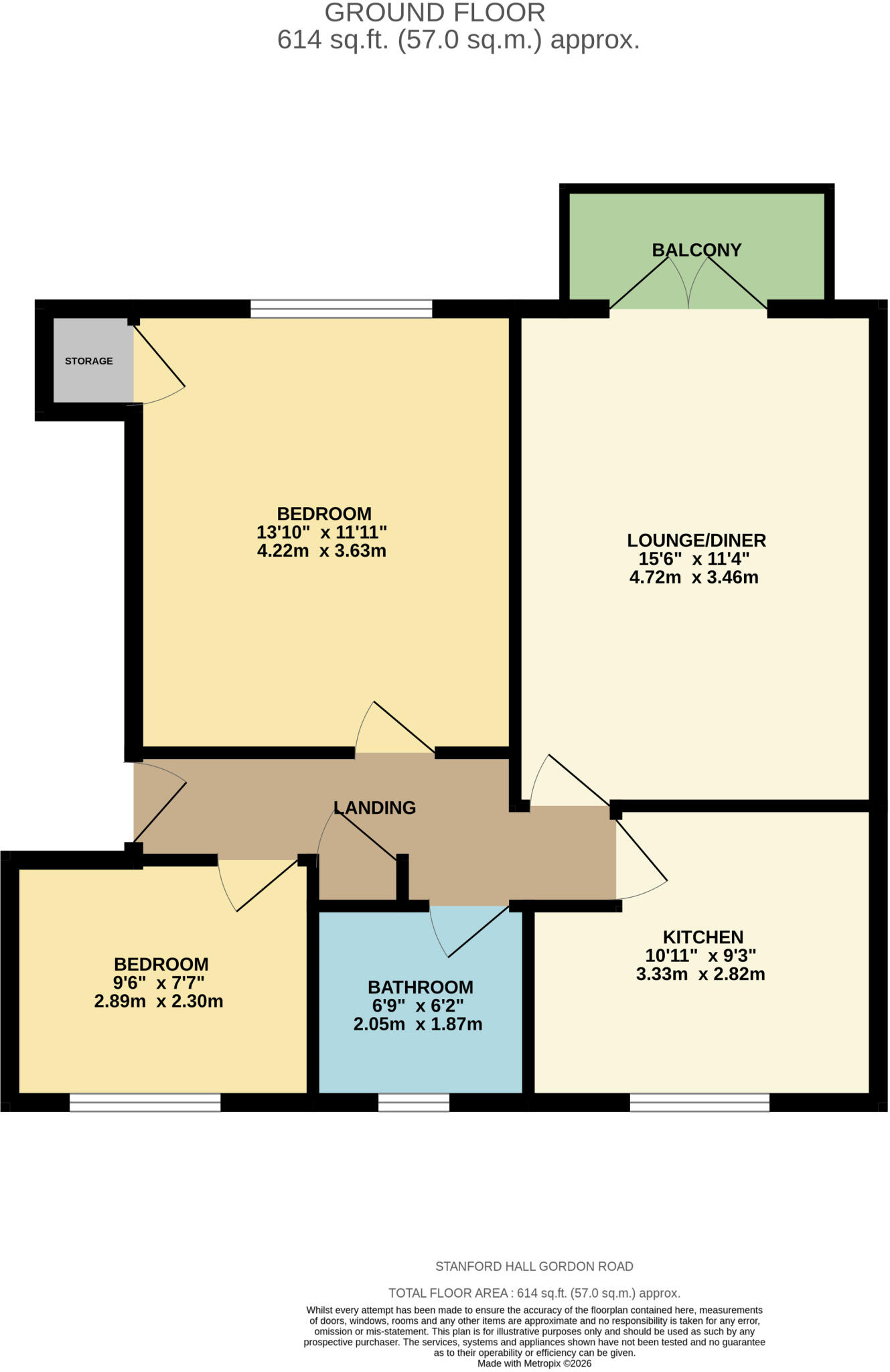 Stanford Hall, Gordon Road, Corringham, SS17 floorplan
