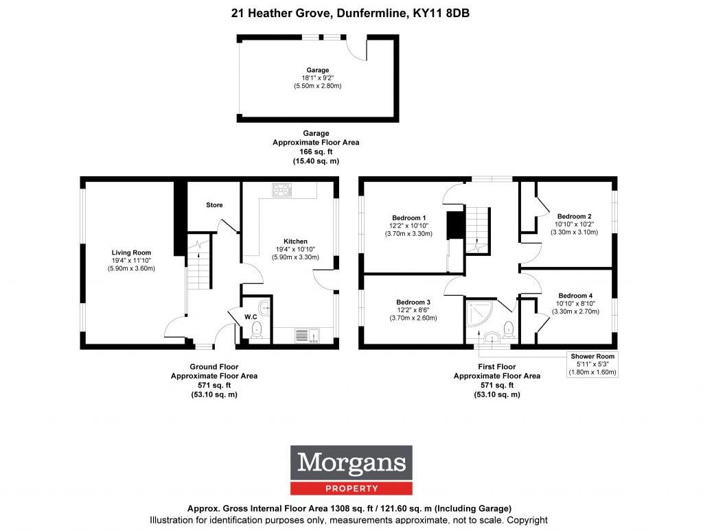 21 Heather Grove, Dunfermline, KY11 8DB floorplan