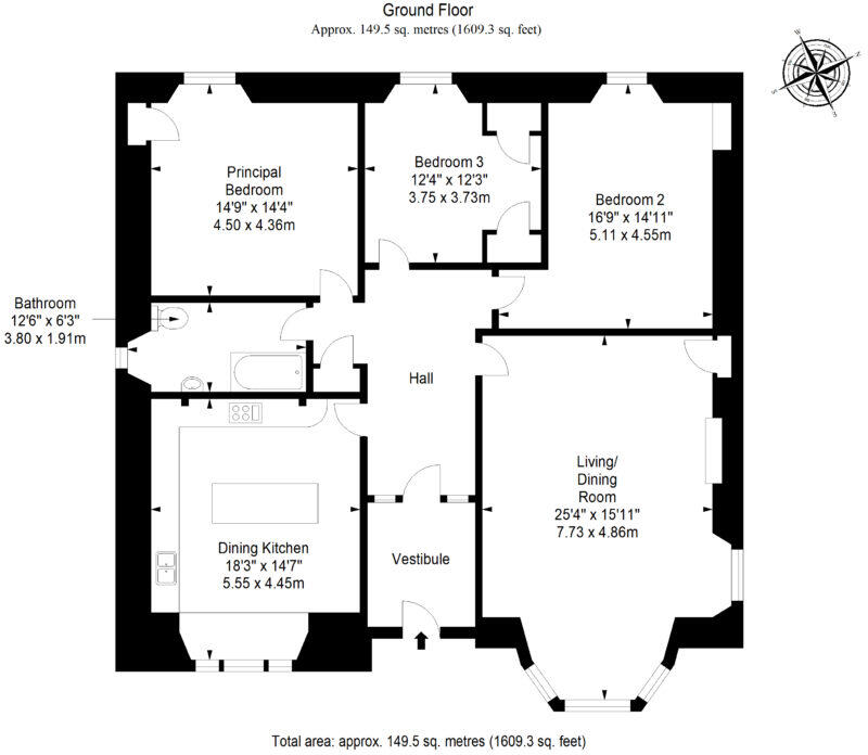 Merchiston Crescent, Edinburgh EH10 floorplan