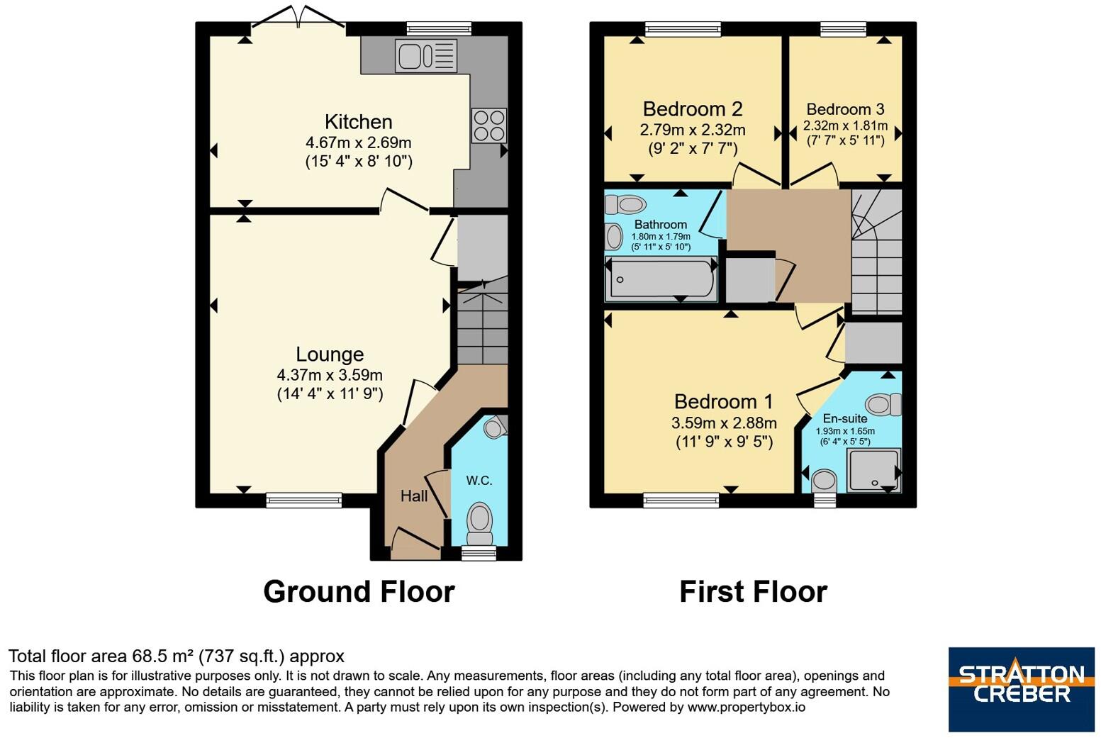 Stret Avalennek, Lane, Newquay, Cornwall, TR8 floorplan