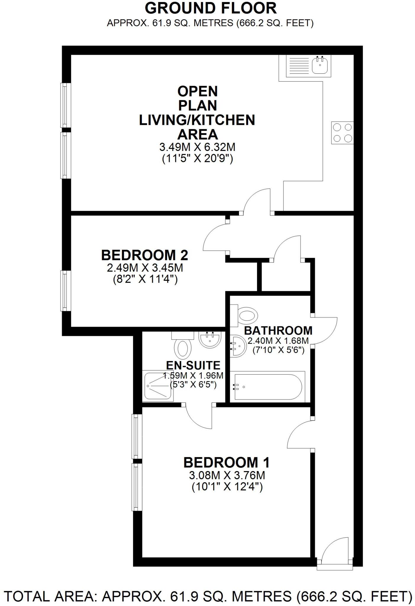 Curzon Place, Gateshead, NE8 floorplan