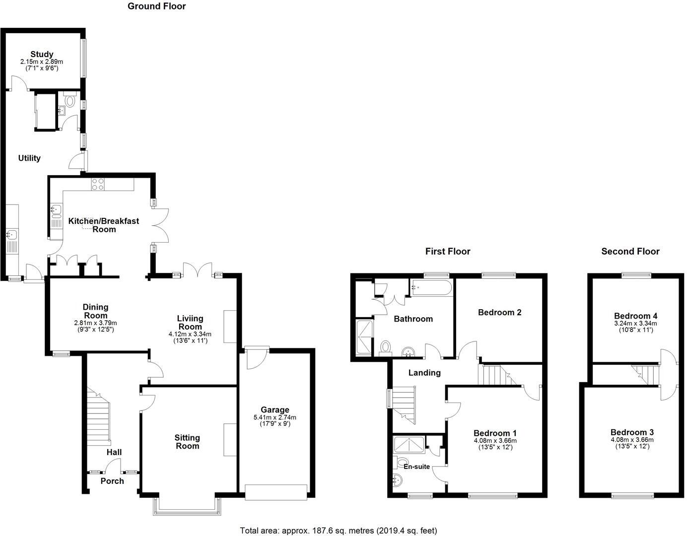 Tanat, Hazler Crescent, Church Stretton SY6 7AH floorplan