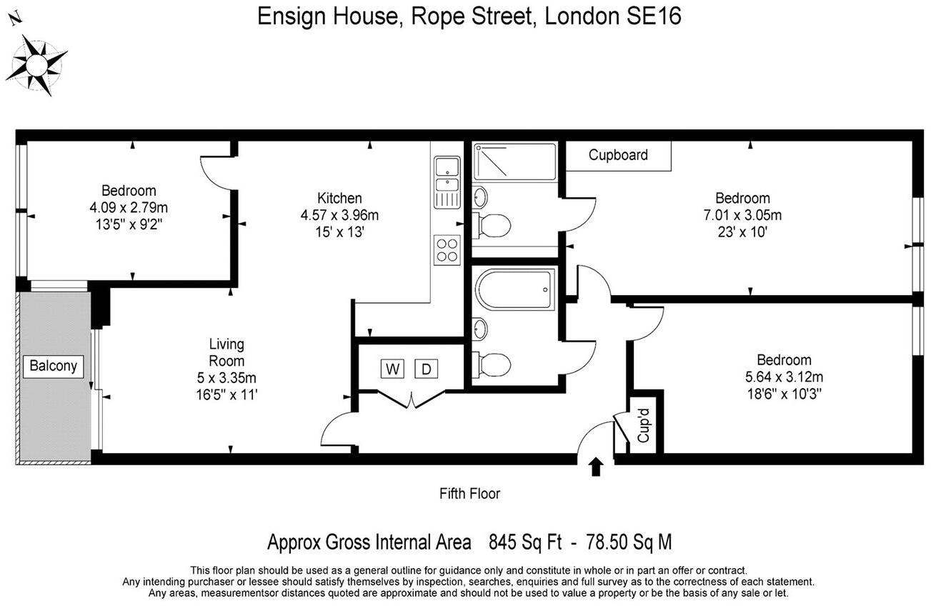 Ensign House, Rope Street, London, SE16 floorplan